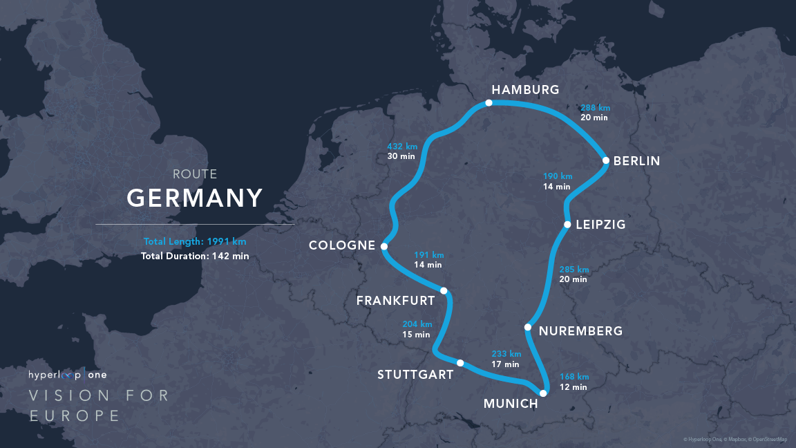 Germany Hyperloop Route